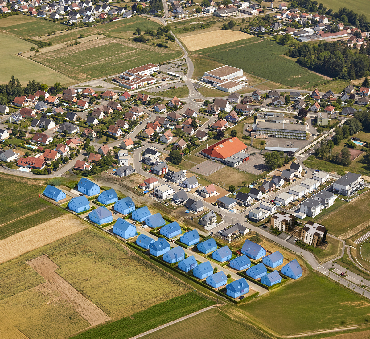 Séjour Cuisine - Appartement Témoin de la Résidence Sérénité à Soultz-les-Bain - Logement Neuf